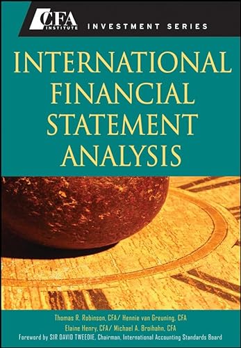 Stock image for International Financial Statement Analysis for sale by Better World Books