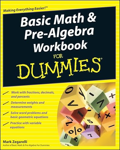 Imagen de archivo de Basic Math and Pre-Algebra Workbook For Dummies a la venta por Hawking Books