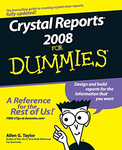 Beispielbild fr Crystal Reports 2008 For Dummies zum Verkauf von SecondSale