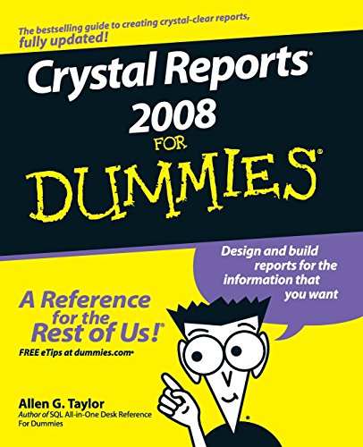 Stock image for Crystal Reports 2008 For Dummies for sale by SecondSale