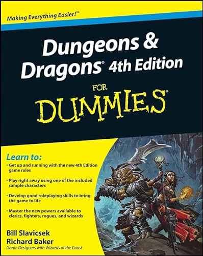 Dungeons and Dragons 4th Edition For Dummies (9780470292907) by Slavicsek, Bill; Baker, Richard