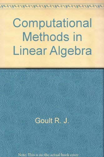 Stock image for Computational Methods in Linear Algebra for sale by Zubal-Books, Since 1961
