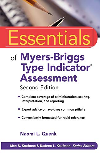 Essentials of Myers-Briggs Type Indicator Assessment (9780470343906) by Quenk, Naomi L.