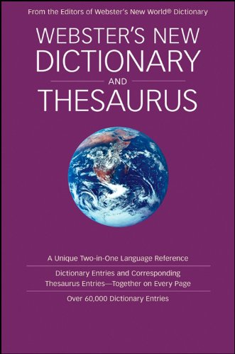 Stock image for Webster's New World Dictionary and Thesaurus, Target Edition for sale by Wonder Book
