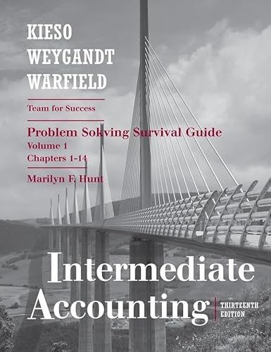 Imagen de archivo de Intermediate Accounting, Chapters 1-14, Problem Solving Survival Guide (Volume 1) a la venta por SecondSale