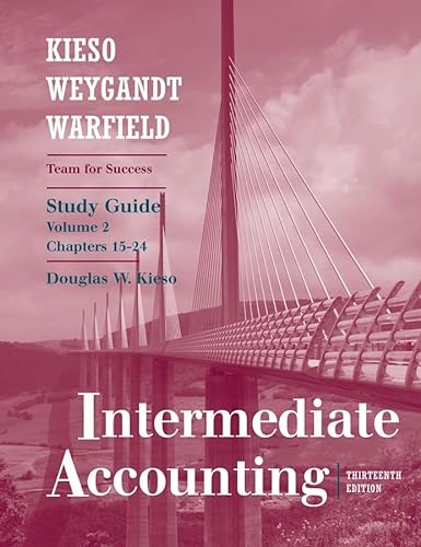 Stock image for Study Guide, Volume II (Chapters 15-24) to accompany Intermediate Accounting for sale by Wonder Book