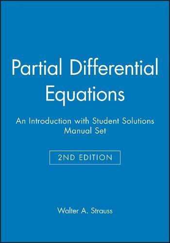 9780470385531: Partial Differential Equations: An Introduction, Textbook and Student Solutions Manual