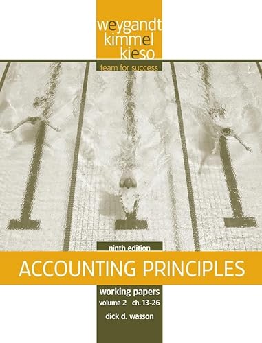 9780470386637: Accounting Principles: Working Papers, Chapters 14-26