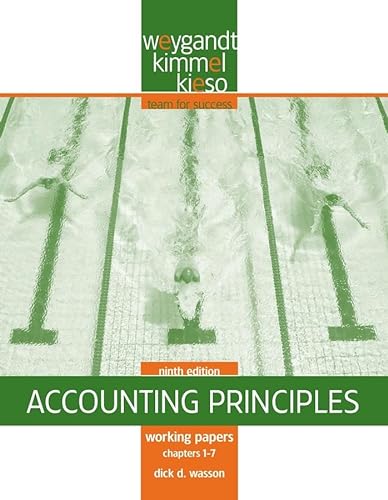 Beispielbild für Accounting Principles, Working Papers Chapters 1-7 zum Verkauf von Discover Books