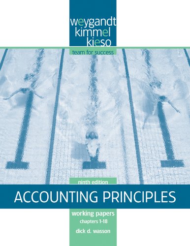Beispielbild für Working Papers Chapters 1-18 to accompany Accounting Principles zum Verkauf von Hippo Books