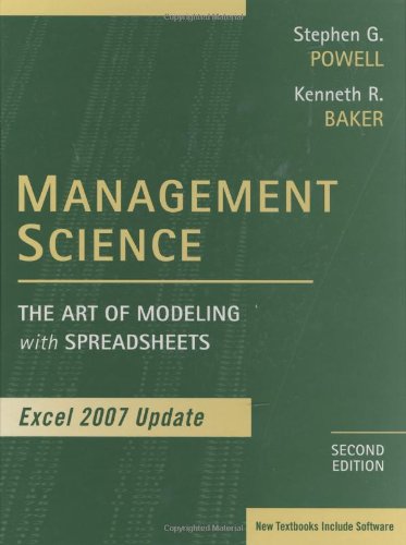 9780470393765: Management Science: The Art of Modeling with Spreadsheets - Excel 2007 Update