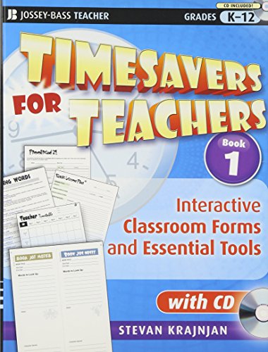 9780470395325: Timesavers for Teachers: Interactive Classroom Forms and Essential Tools