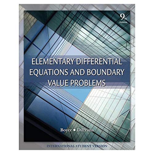 Beispielbild fr Elementary Differential Equations and Boundary Value Problem zum Verkauf von medimops