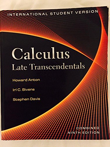 9780470398746: Calculus: Late Transcendentals, International Student Version, Combined 9th