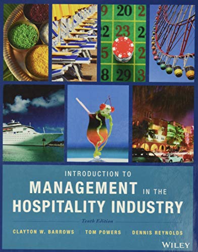Stock image for Introduction to Management in the Hospitality Industry for sale by One Planet Books