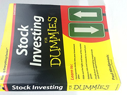 Stock image for Stock Investing For Dummies for sale by Wonder Book