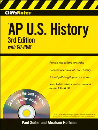 9780470402160: CliffsNotes AP U.S. History with CD-ROM, 3rd Edition