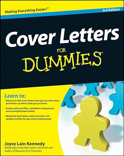 Imagen de archivo de Cover Letters for Dummies a la venta por Better World Books