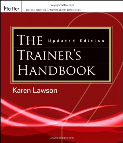 Beispielbild fr The Trainer's Handbook zum Verkauf von Better World Books