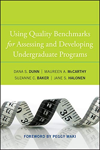 Stock image for Using Quality Benchmarks for Assessing and Developing Undergraduate Programs for sale by Better World Books