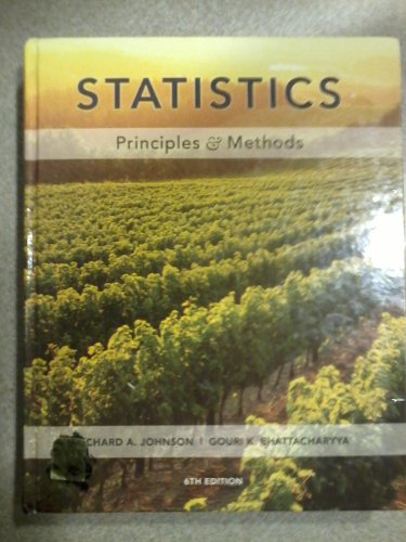 Beispielbild fr Statistics : Principles and Methods zum Verkauf von Better World Books