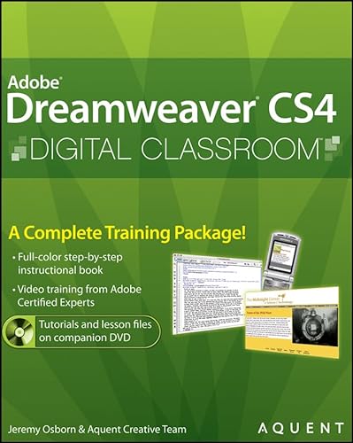 Stock image for Dreamweaver CS4 Digital Classroom, (Book and Video Training) for sale by Better World Books: West