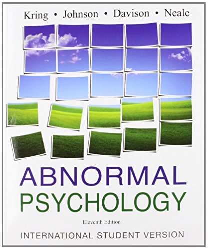 Imagen de archivo de Abnormal Psychology a la venta por Better World Books Ltd