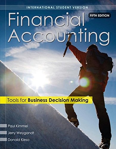 Imagen de archivo de Financial Accounting: Tools for Business Decision Making a la venta por Books From California