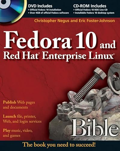 9780470413395: Fedora 10 and Red Hat Enterprise Linux Bible