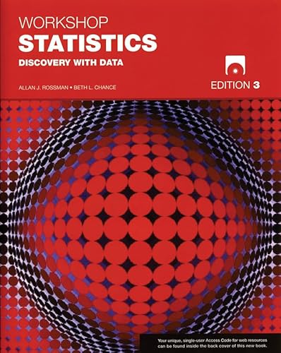 Beispielbild fr Workshop Statistics, with Student CD and Access: Discovery with Data (Key Curriculum Press) zum Verkauf von Turning the Page DC
