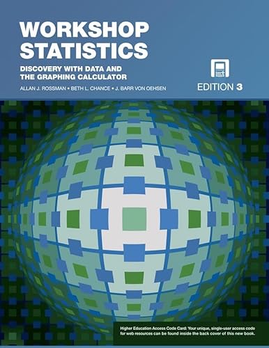 Beispielbild fr Workshop Statistics: Discovery with Data and the Graphing Calculator zum Verkauf von The Book Cellar, LLC