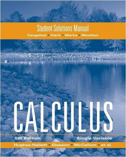 Beispielbild fr Student Solutions Manual to accompany Calculus: Single Variable zum Verkauf von SecondSale
