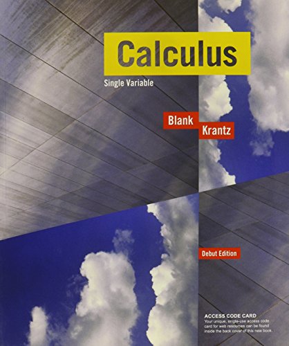 Calculus Single-Variable with Access Code Student Package Calculus Multivariable w/Access Code Study & Solutions Companion SV/MV Set (Key Curriculum Press) (9780470415856) by Blank, Brian E.