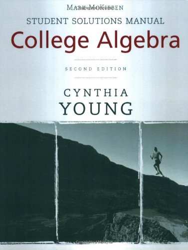 Stock image for College Algebra, Student Solutions Manual for sale by The Book Spot