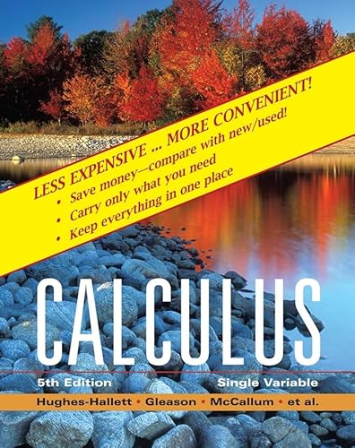 Beispielbild fr Calculus: Single Variable zum Verkauf von Project HOME Books