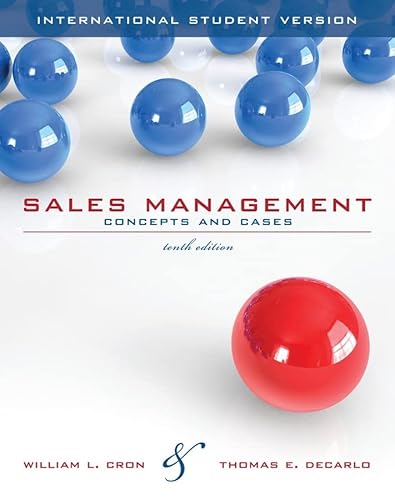 Stock image for Sales Management: Concepts and Cases for sale by WorldofBooks