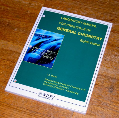 Imagen de archivo de Laboratory Manual for Principles of General Chemistry, 8th Edition Chem 211 University of Missouri a la venta por Better World Books