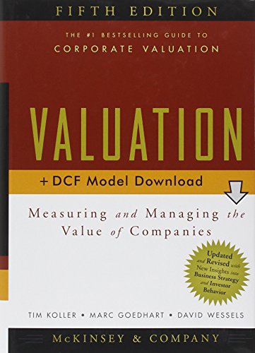 Imagen de archivo de Valuation: Measuring and Managing the Value of Companies a la venta por ThriftBooks-Dallas