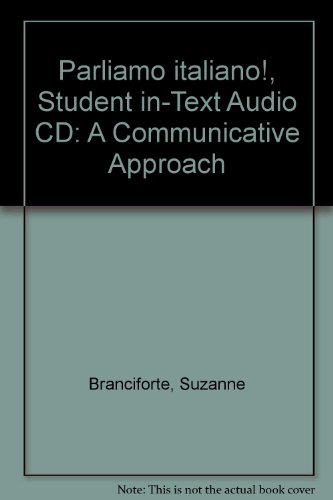 Parliamo italiano!, Student in-Text Audio CD: A Communicative Approach (9780470426234) by Branciforte, Suzanne