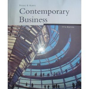 Contemporary Business (9780470426487) by Boone, Louis E.; Kurtz, David L.