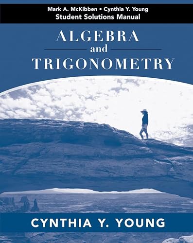 Imagen de archivo de Algebra and Trigonometry, Student Solutions Manual a la venta por HPB-Red