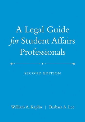 Stock image for A Legal Guide for Student Affairs Professionals for sale by SecondSale