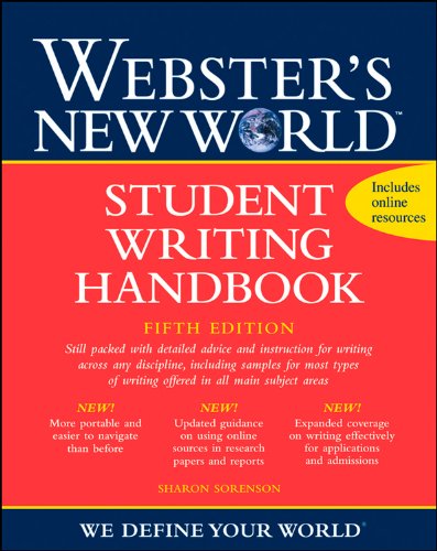 Beispielbild fr Webster's New World Student Writing Handbook, Fifth Edition zum Verkauf von SecondSale