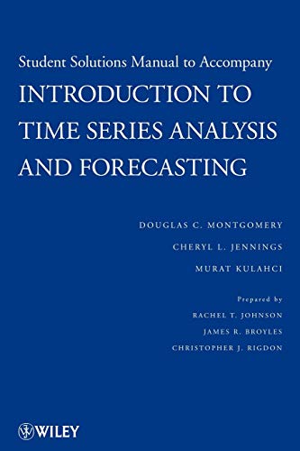 Imagen de archivo de Student Solutions Manual to Accompany Introduction to Time Series Analysis and Forecasting a la venta por HPB-Red