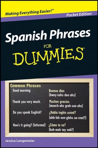 Beispielbild fr Spanish Phrases for Dummies Pocket Edition (Spanish Phrases for Dummies Pocket Edition) zum Verkauf von BooksRun