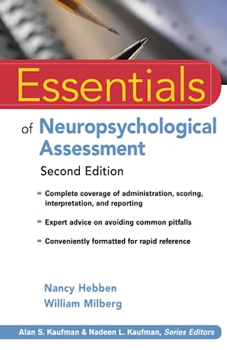 9780470437476: Essentials of Neuropsychological Assessment: 70 (Essentials of Psychological Assessment)