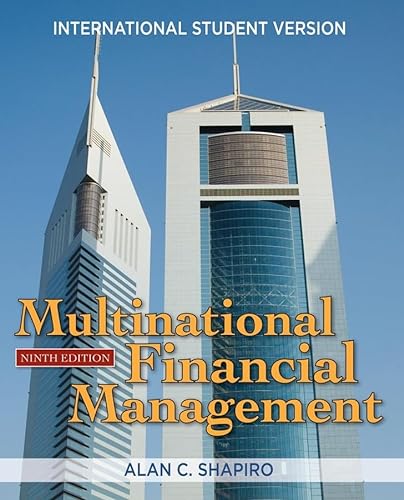 Used; Good Book Shapiro Multinational Financial Management Alan C. 