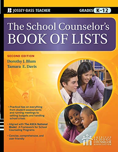 Stock image for The School Counselor's Book of Lists for sale by HPB-Red