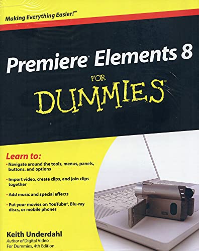 Imagen de archivo de Premiere Elements 8 for Dummies a la venta por Better World Books: West