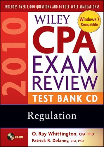 Wiley CPA Exam Review 2010 Test Bank CD - Regulation (9780470453476) by Delaney, Patrick R.; Whittington, O. Ray